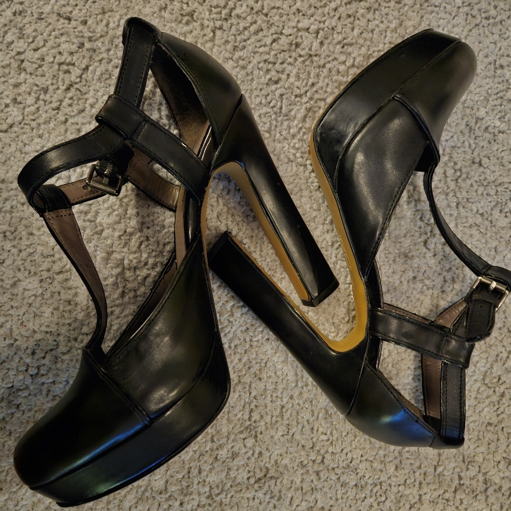 High heel platform Mary Janes